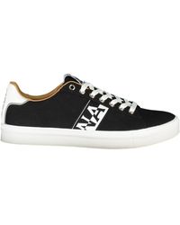 Napapijri - Lace-Up Sneakers With Contrasting Accents - Lyst