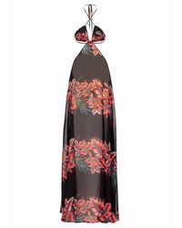 Pinko - Elegant Floral Split Dress - Lyst