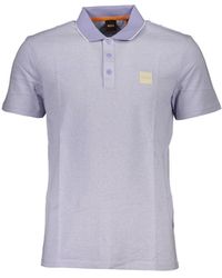 BOSS - Cotton Polo Shirt - Lyst