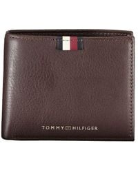 Tommy Hilfiger - Elegant Leather Wallet With Contrast Detailing - Lyst