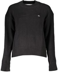 Calvin Klein - Elegant Long Sleeve Crew Neck Sweater - Lyst
