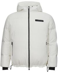 Armani Exchange - Quilted White Jacket - Lyst