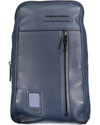 Piquadro - Leather Shoulder Bag - Lyst