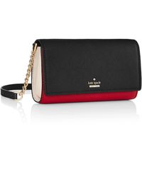 Kate Spade Leather Logo-plaque Magnetic Closure Cross-body Bags - Red