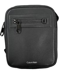 Calvin Klein - Sleek Shoulder Bag With Contrasting Details - Lyst