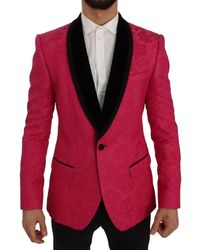 Dolce & Gabbana - Dolce Gabbana Floral Brocade Slim Blazer Jacket - Lyst