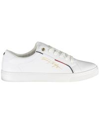 Tommy Hilfiger - Elegant Lace-Up Sneakers With Contrast Detail - Lyst