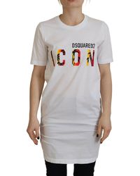 DSquared² - Cotton Icon Logo Print Crewneck T-Shirt - Lyst