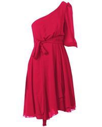 Pinko - Fuchsia Polyester Dress - Lyst