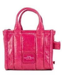 Marc Jacobs - The Shiny Crinkle Micro Tote Leather Crossbody Bag Handbag - Lyst
