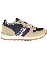 Napapijri - Lace-Up Sneakers With Contrasting Details - Lyst