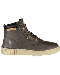 U.S. POLO ASSN. - Elegant Ankle Boots With Iconic Logo Detail - Lyst