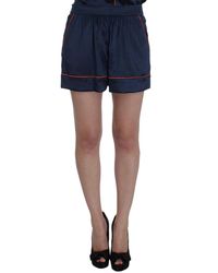 Dolce & Gabbana Silk Stretch Sleepwear Shorts - Blue