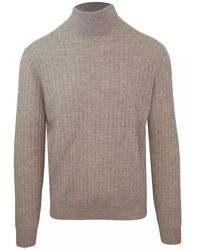 Malo - Cashmere-Wool Blend Turtleneck Sweater - Lyst
