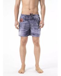 Just Cavalli - Printed Beach Shorts With Side Pockets - Lyst