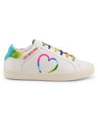 Love Moschino Round Toe Sneakers in Pink Womens Trainers Love Moschino Trainers Red - Save 33% 