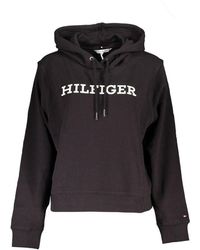 Tommy Hilfiger - Chic Embroidered Long Sleeve Hooded Sweatshirt - Lyst