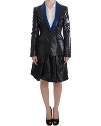 Maria Grazia Severi Synthetic Suit in Black Womens Clothing Suits Skirt suits 