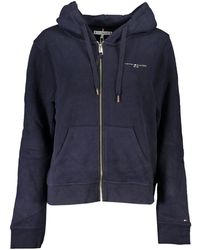 Tommy Hilfiger - Cozy Hooded Sweatshirt With Zip Detail - Lyst