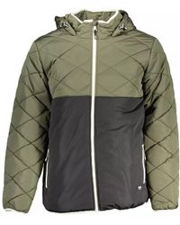 Vans - Classic Green Hooded Jacket With Logo Accent - Lyst