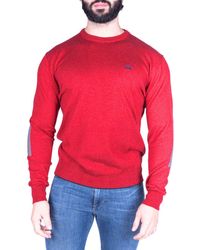 La Martina - Red Cotton Sweater - Lyst