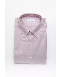 Robert Friedman - Elegant Red Cotton Button-down Shirt - Lyst