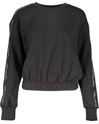 Calvin Klein - Black Cotton Sweater - Lyst