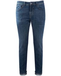 Yes-Zee - Blue Cotton Jeans & Pant - Lyst