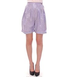 Licia Florio - Above-knee Wrap Shorts Purple Gss10161 - Lyst