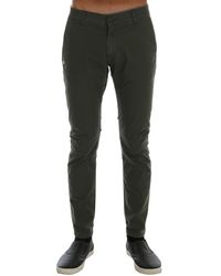 Slacks and Chinos Casual trousers and trousers Daniele Alessandrini Cotton Trouser in Lead Mens Clothing Trousers Grey for Men 