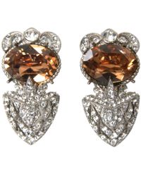 Dolce & Gabbana - Crystal Screw Back 925 Sterling Earrings - Lyst