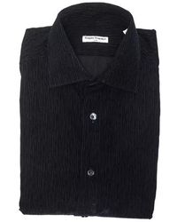 Robert Friedman - Sleek Medium Slim Collar Cotton Shirt - Lyst