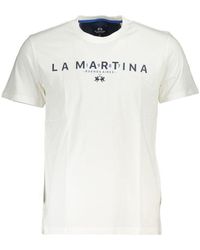 La Martina - Cotton T-shirt - Lyst