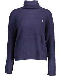 U.S. POLO ASSN. - U.. Polo Assn. Chic Turtleneck Sweater With Embroidered Logo - Lyst