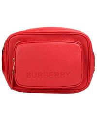 Burberry - Small Branded Bright Grainy Leather Camera Crossbody Bag - Lyst