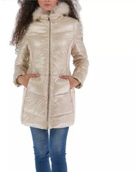 Yes-Zee - Beige Polyamide Jacket & Coat - Lyst