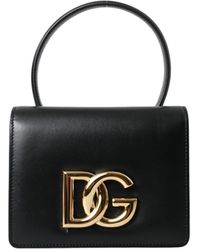 Dolce & Gabbana - Black Leather Mini Belt Waist Dg Girls Purse Bag - Lyst
