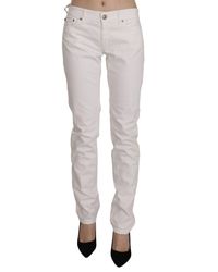 Dondup - Cotton Stretch Skinny Casual Denim Trouser White Pan70217 - Lyst