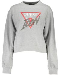 Guess - Elegant Rhinestone Embellished Sweatshirt - Lyst
