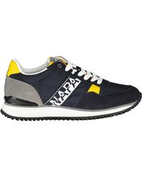 Napapijri - Sleek Contrasting Laced Sports Sneakers - Lyst