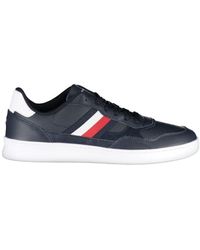 Tommy Hilfiger - Sleek Lace-Up Sneakers With Logo Detailing - Lyst