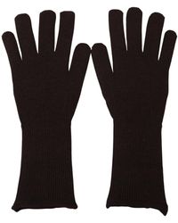 Dolce & Gabbana - Brown Cashmere Silk Hands Mitten Mens Gloves - Lyst