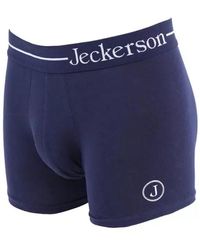 Jeckerson - Elastic Monochrome Boxer With Logo Side Print - Lyst