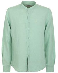 Fred Mello - Green Linen Shirt - Lyst