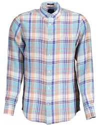 GANT - Chic Linen Button-down Shirt - Lyst