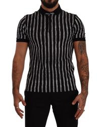 Dolce & Gabbana - Elegant Striped Polo T-Shirt - Lyst