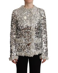 Dolce & Gabbana Black Goat Fur Shearling Long Jacket Coat