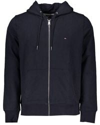 Tommy Hilfiger - Chic Hooded Zip Sweatshirt With Logo Embroidery - Lyst