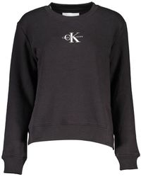 Calvin Klein - Elegant Long Sleeve Fleece Sweatshirt - Lyst