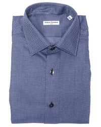 Robert Friedman - Elegant Medium Slim Collar Cotton Shirt - Lyst